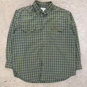 Vintage 90s Carhartt Flannel Plaid Button Up Workwear Shirt